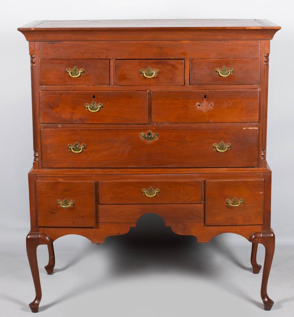 QUEEN ANNE WALNUT HIGHBOY POSSIBLY 33cc05