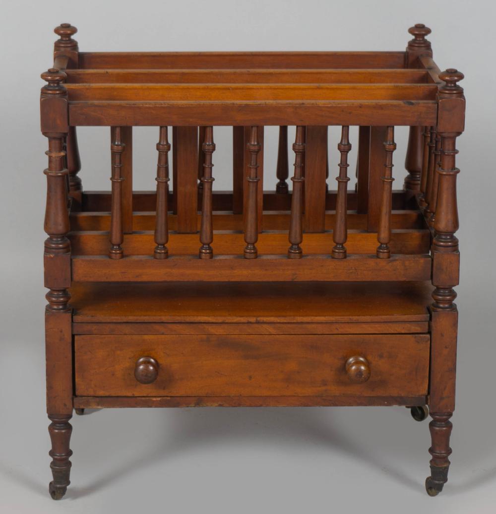 WILLIAM IV MAHOGANY CANTERBURY  33cc19