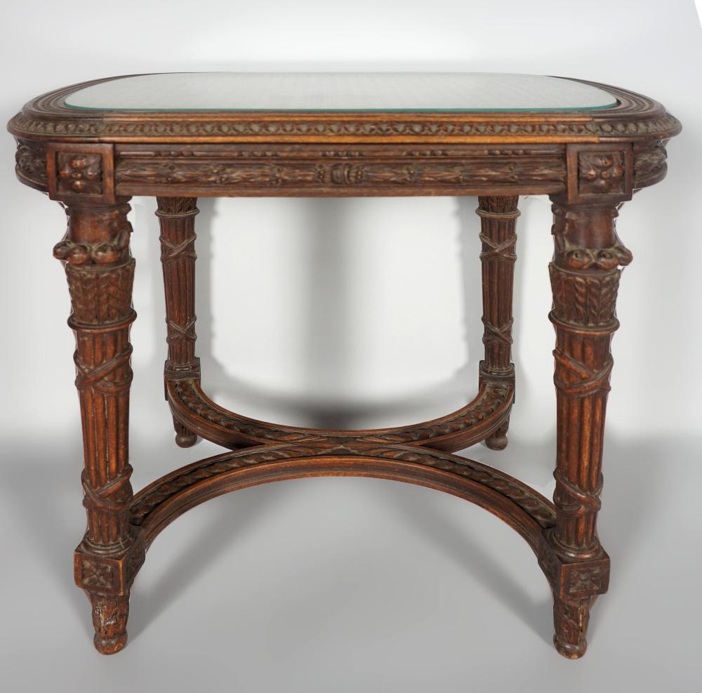 LOUIS XVI STYLE BEECHWOOD BENCH  33cc28