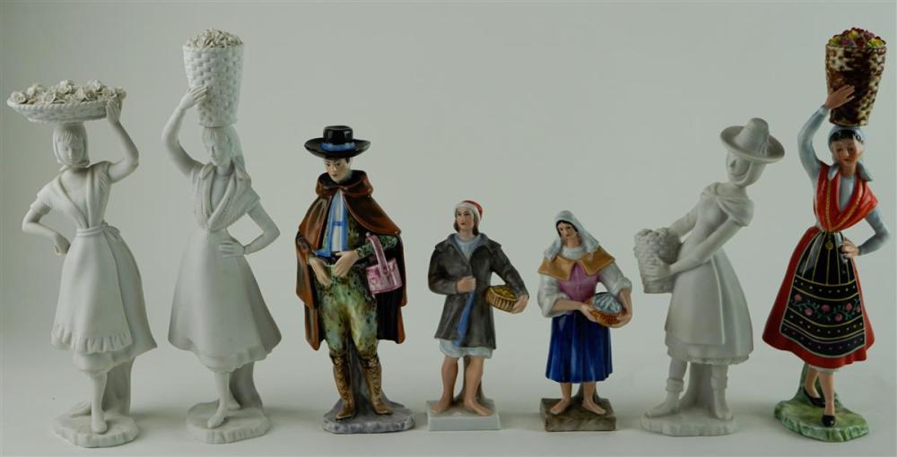 FOUR VISTA ALEGRE PORCELAIN FIGURES