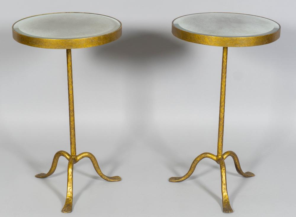 PAIR OF CONTEMPORARY GOLD PAINTED