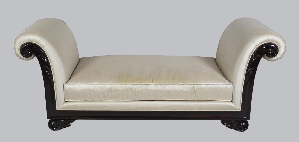 CHRISTOPHER GUY WHITE SILK CHAISE