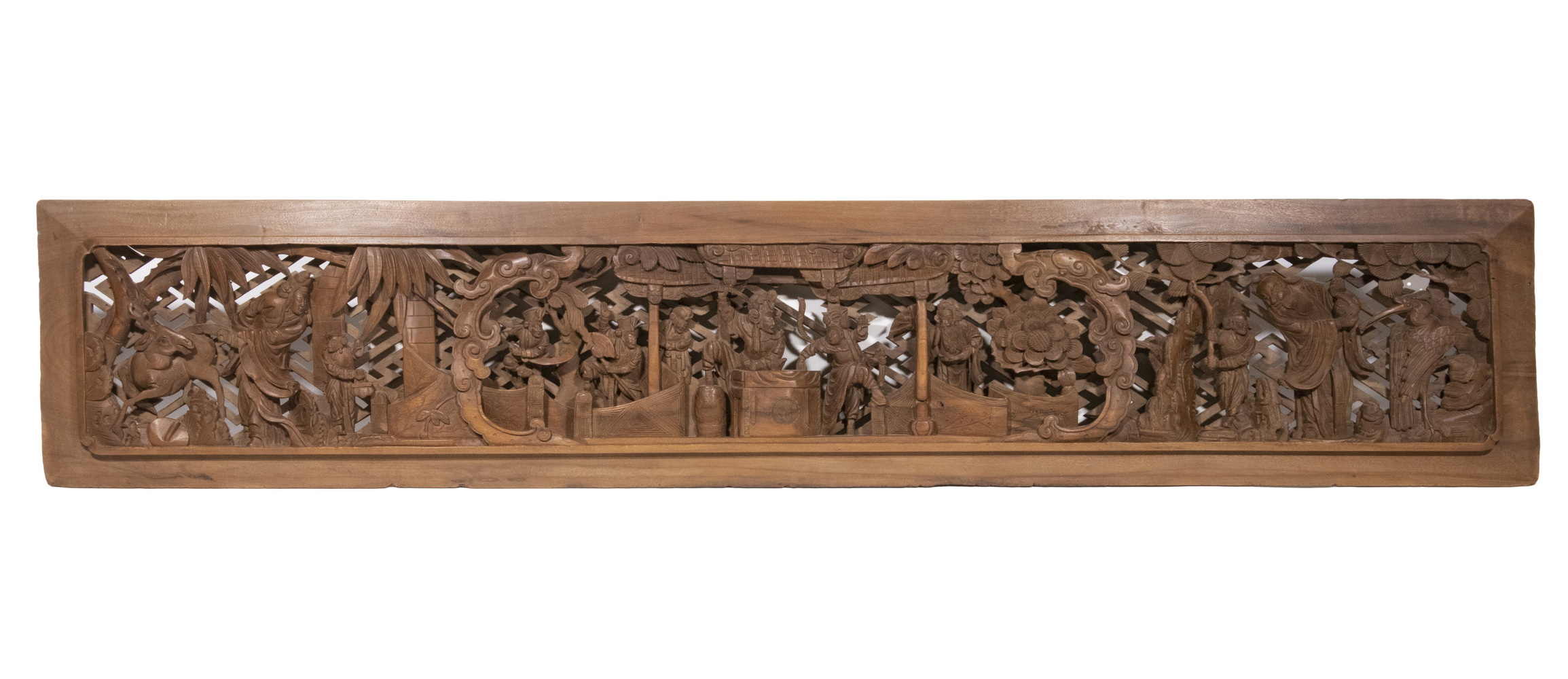 LARGE 19TH C. CHINESE CARVED ARCHITECTURAL