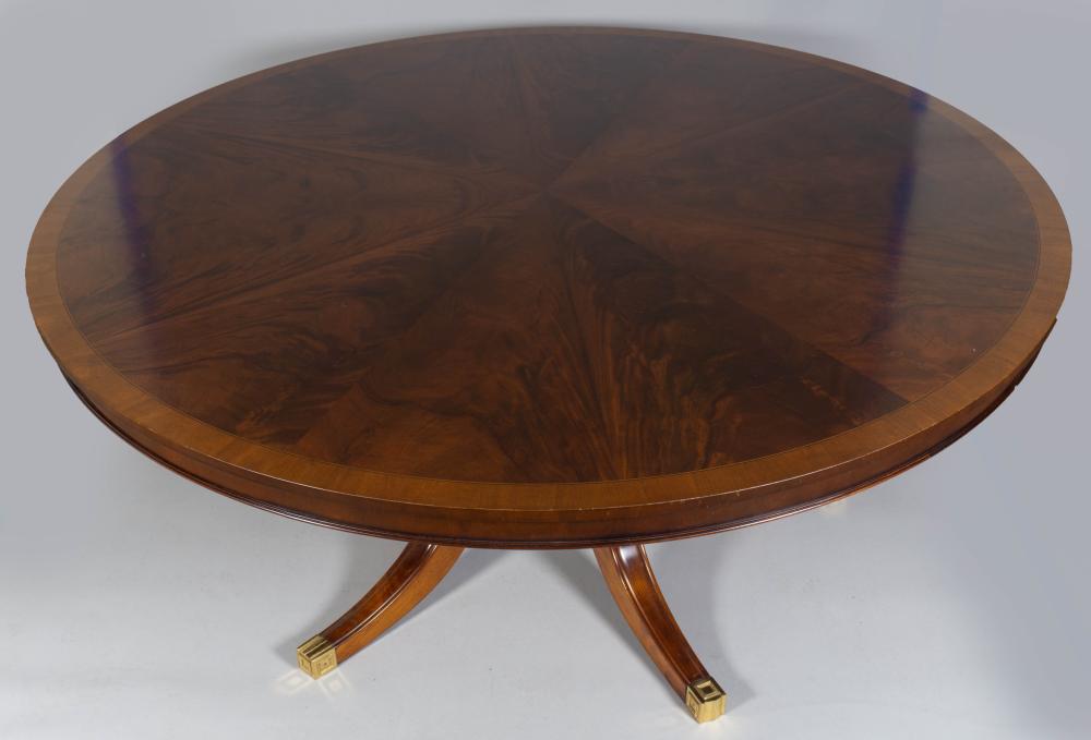 REGENCY STYLE INLAID MAHOGANY CIRCULAR 33cce9