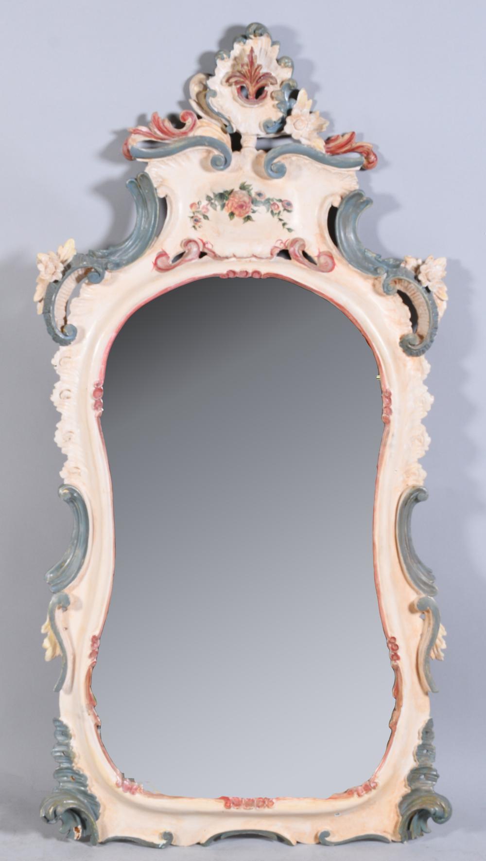 ITALIAN ROCOCO STYLE POLYCHROMED