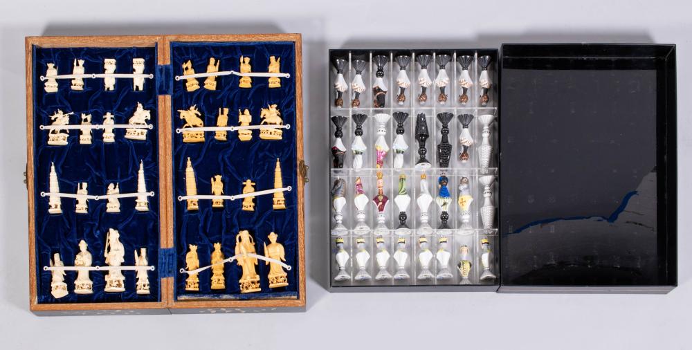 TWO CHESS SETS: THE FIRST, CHINESE AND