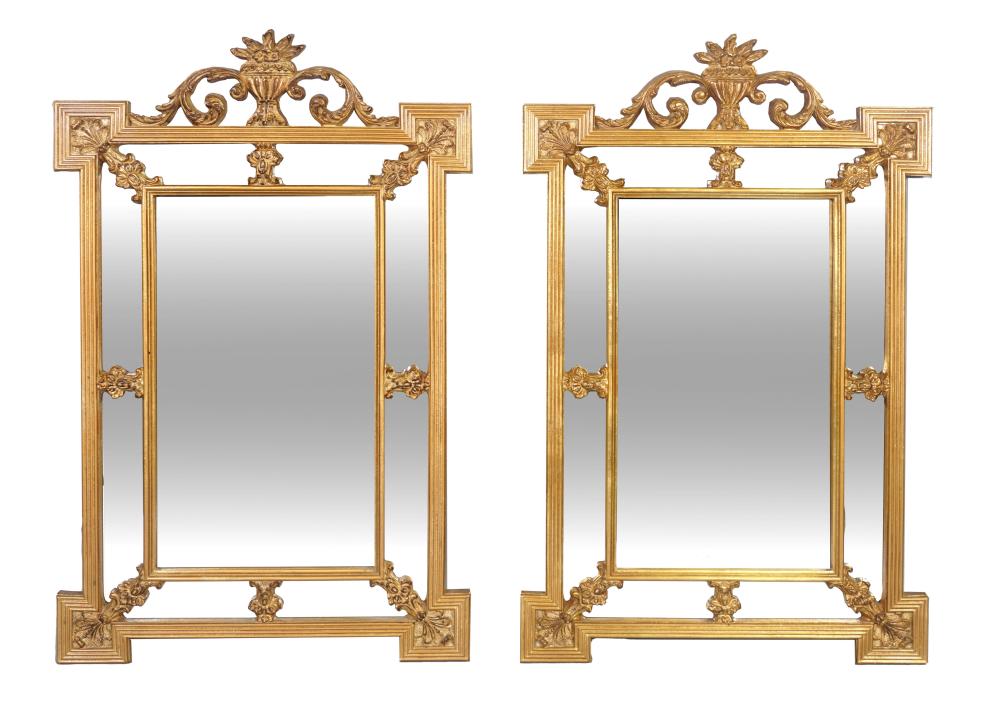 PAIR OF CLASSICAL STYLE GILTWOOD
