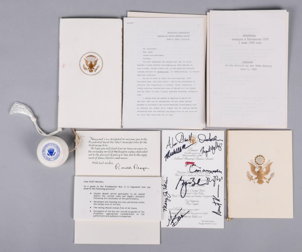 GROUP OF WHITE HOUSE INVITATIONS,