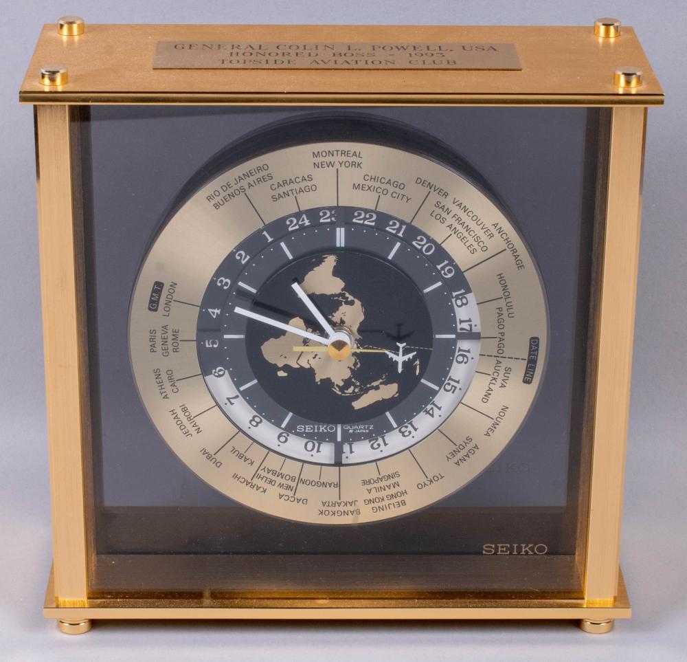 SEIKO WORLD CLOCK PRESENTED TO 33cd98