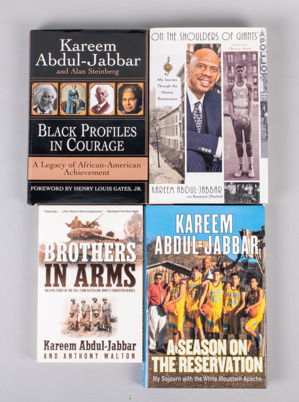 FOUR BOOKS AUTOGRAPHED BY KAREEM 33ce86