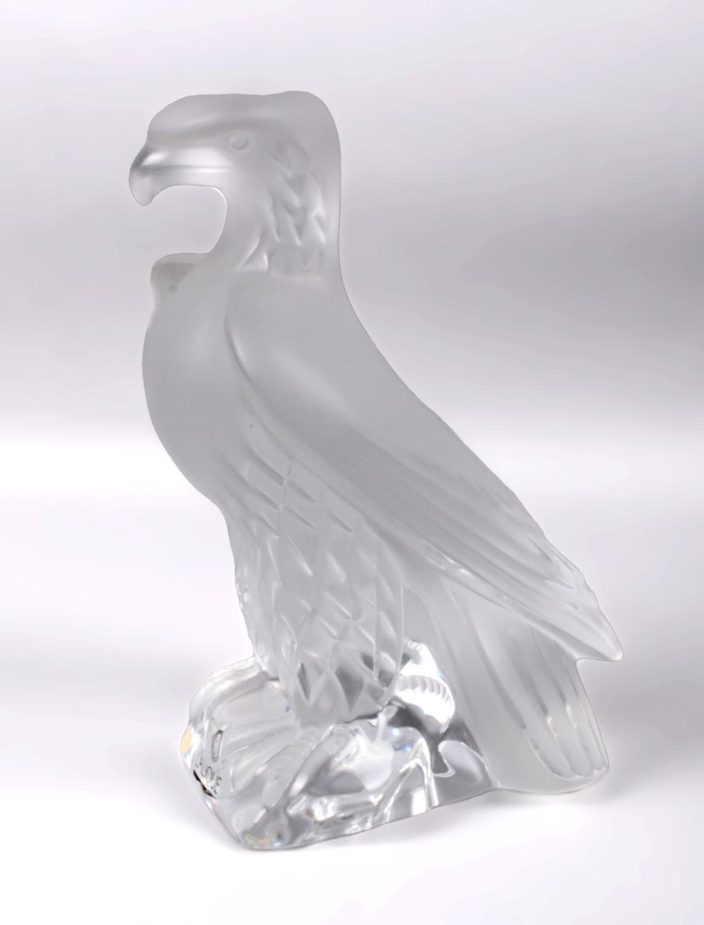 LARGE LALIQUE 'LIBERTY' EAGLE HEIGHT: