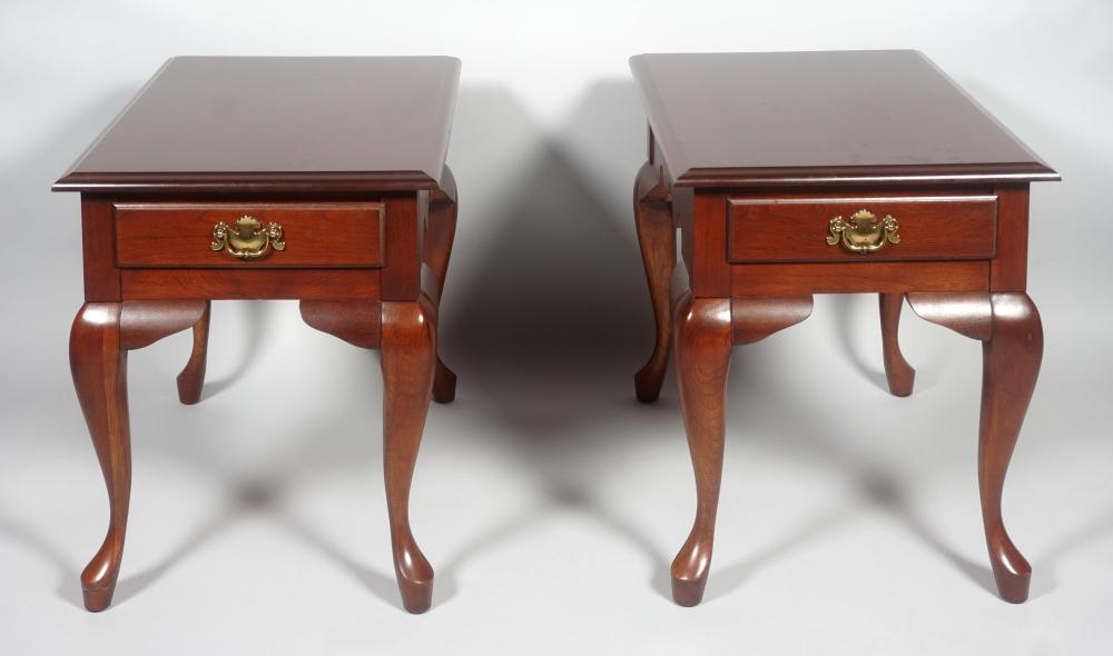 PAIR OF QUEEN ANNE STYLE MAHOGANY