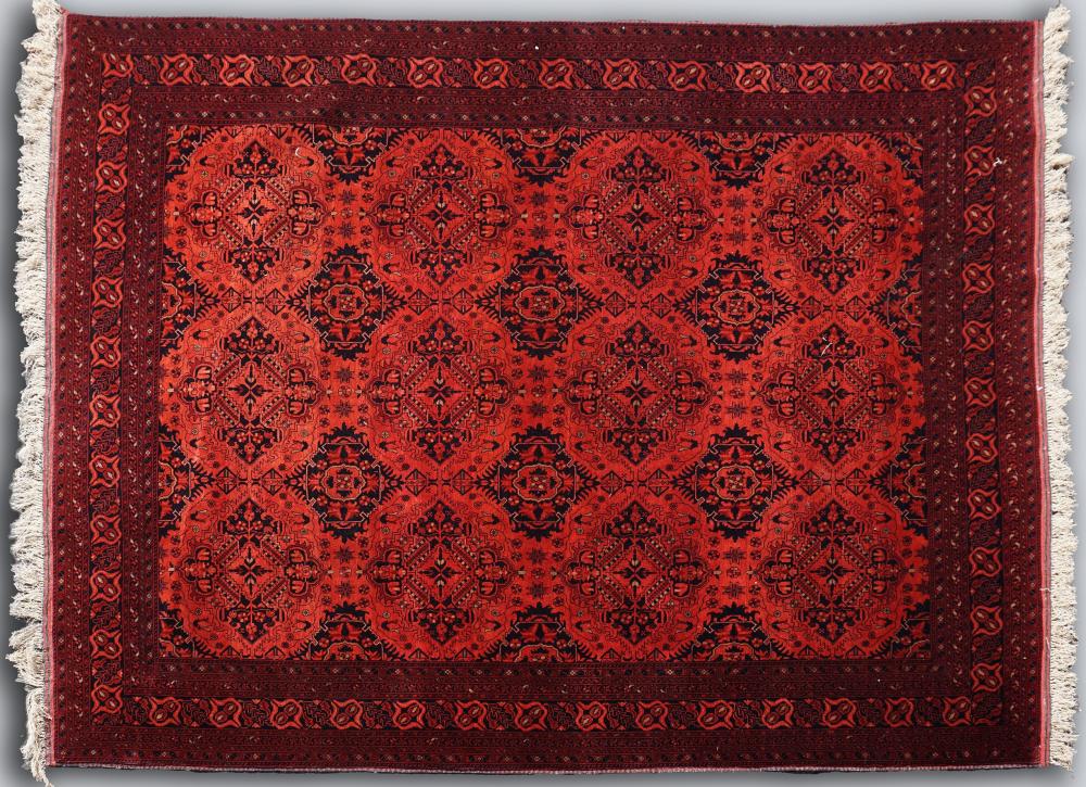 AFGHAN TURKMEN HAND KNOTTED WOOL 33ceec