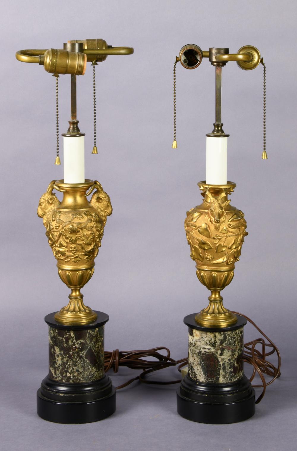 PAIR OF LOUIS XV STYLE GILT-BRONZE