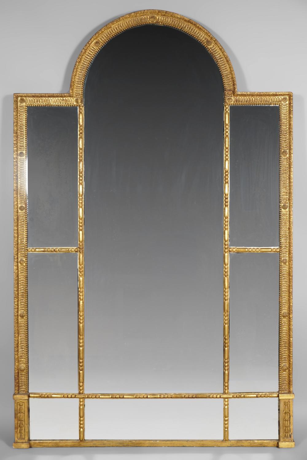 LARGE NEOCLASSICAL GILT ARCHED