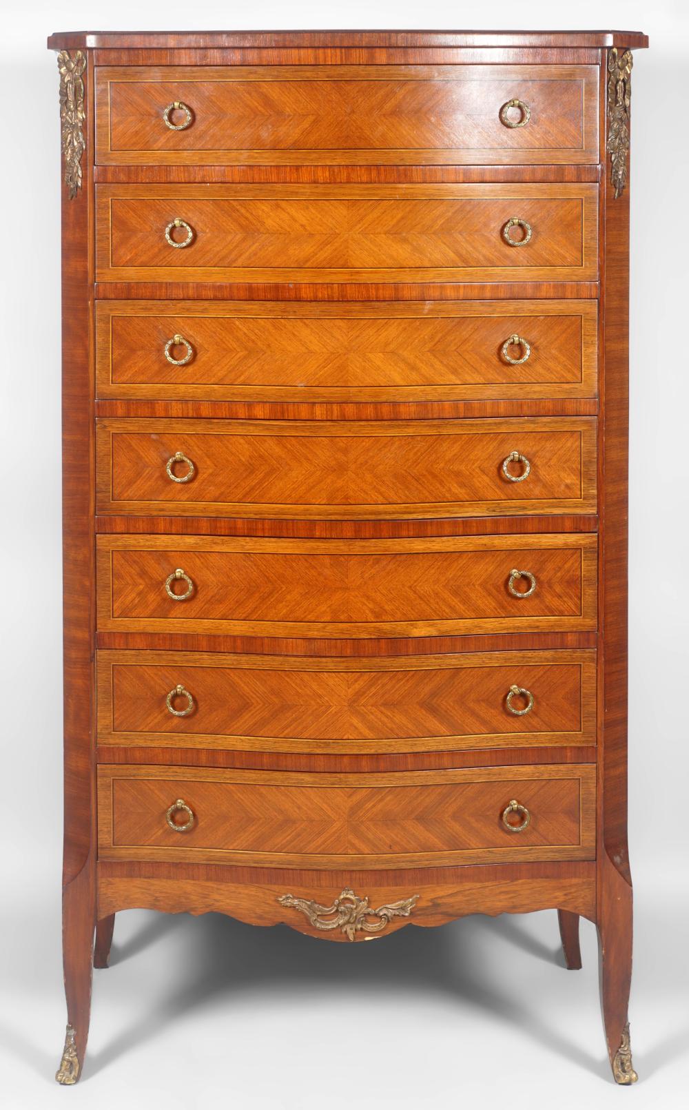 LOUIS XV XVI STYLE INLAID MAHOGANY 33d018