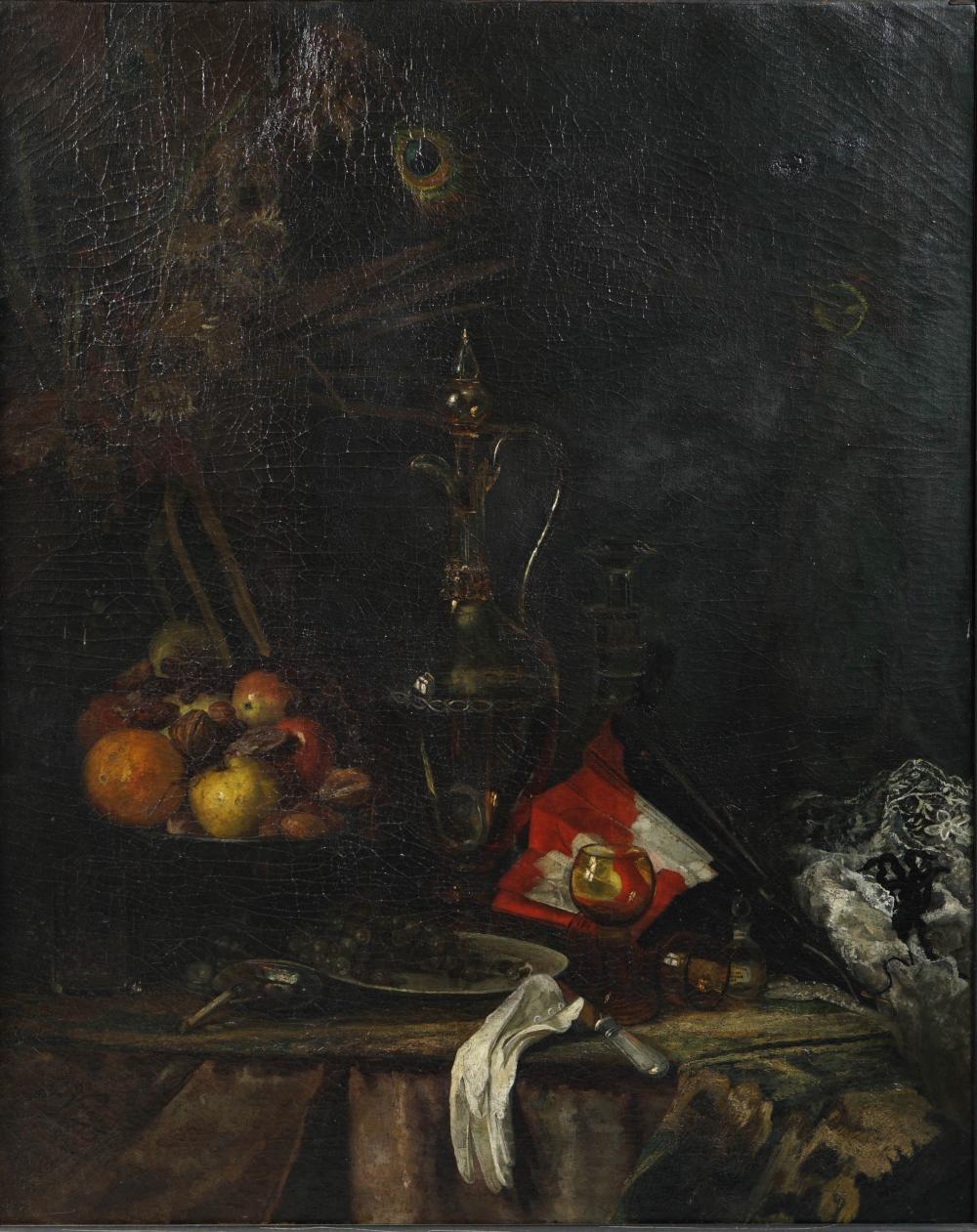 G. VARESO, STILL LIFE, OIL ON CANVAS,