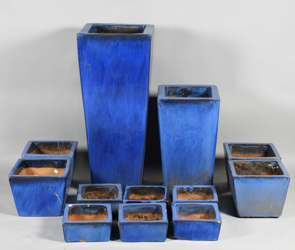 12 CERAMIC PLANTERS VARIOUS SIZES12 33d083