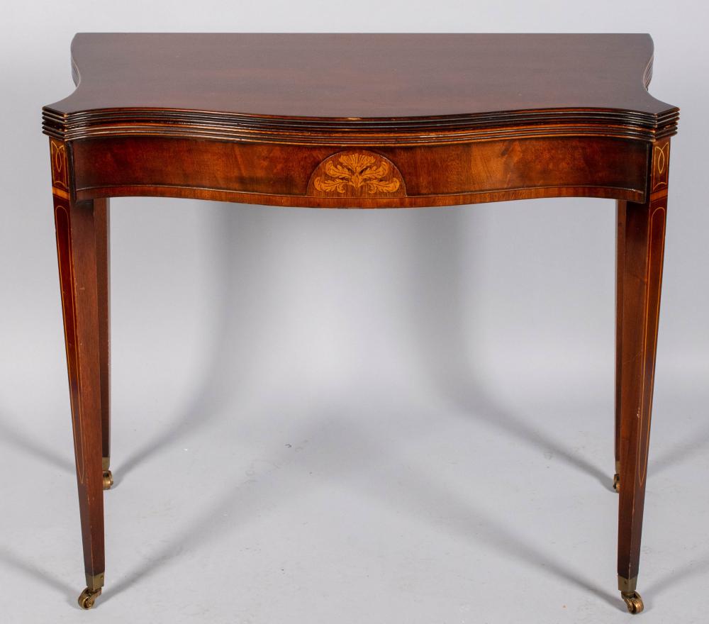 FEDERAL STYLE INLAID MAHOGANY GAMES 33d0db