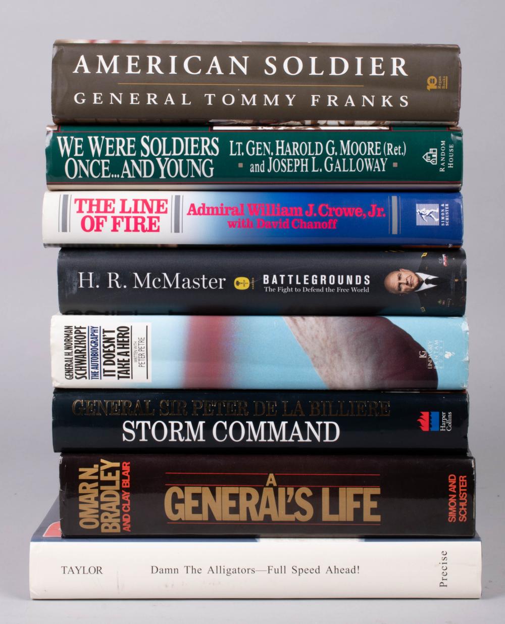 EIGHT BOOKS OF MILITARY AUTOBIOGRAPHIES  33d141