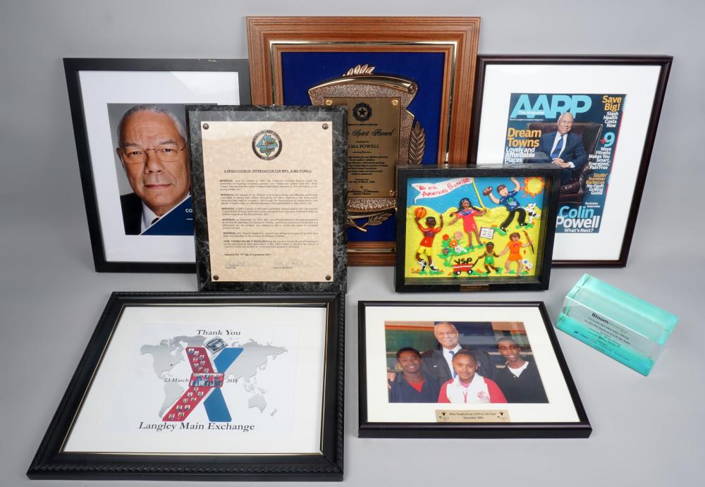 EIGHT AWARDS AND MEMENTOS BELONGING 33d184