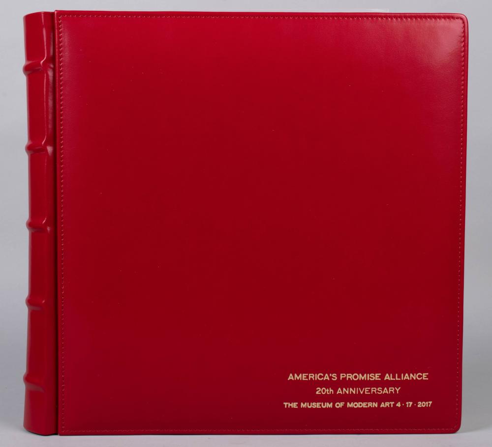 T ANTHONY RED LEATHER PHOTO ALBUM 33d19d