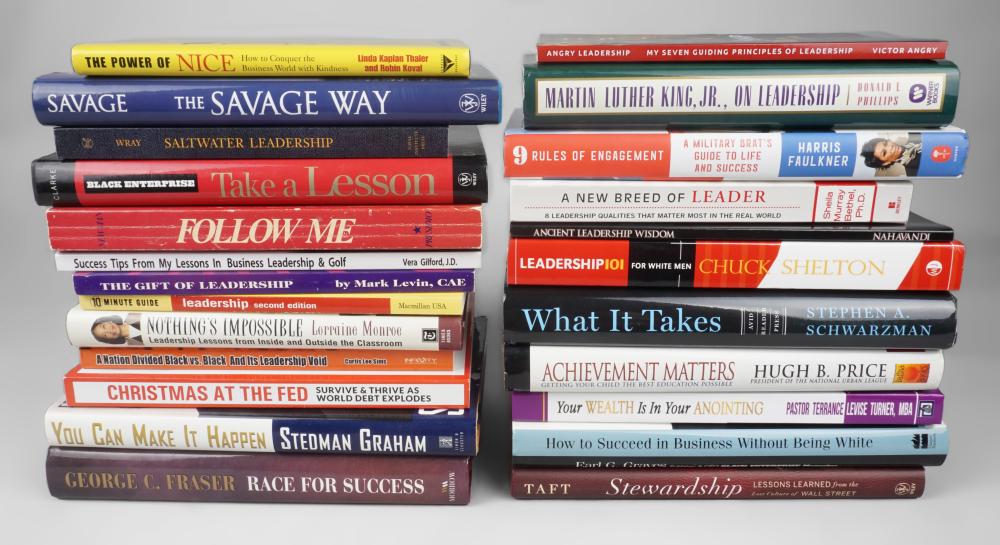 GROUP OF BOOKS ON SELF HELP AND LEADERSHIP