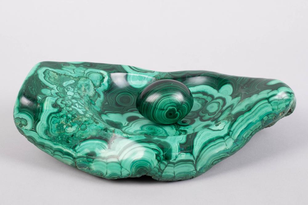 MALACHITE DISH AND EGG 10 IN WMALACHITE 33d209