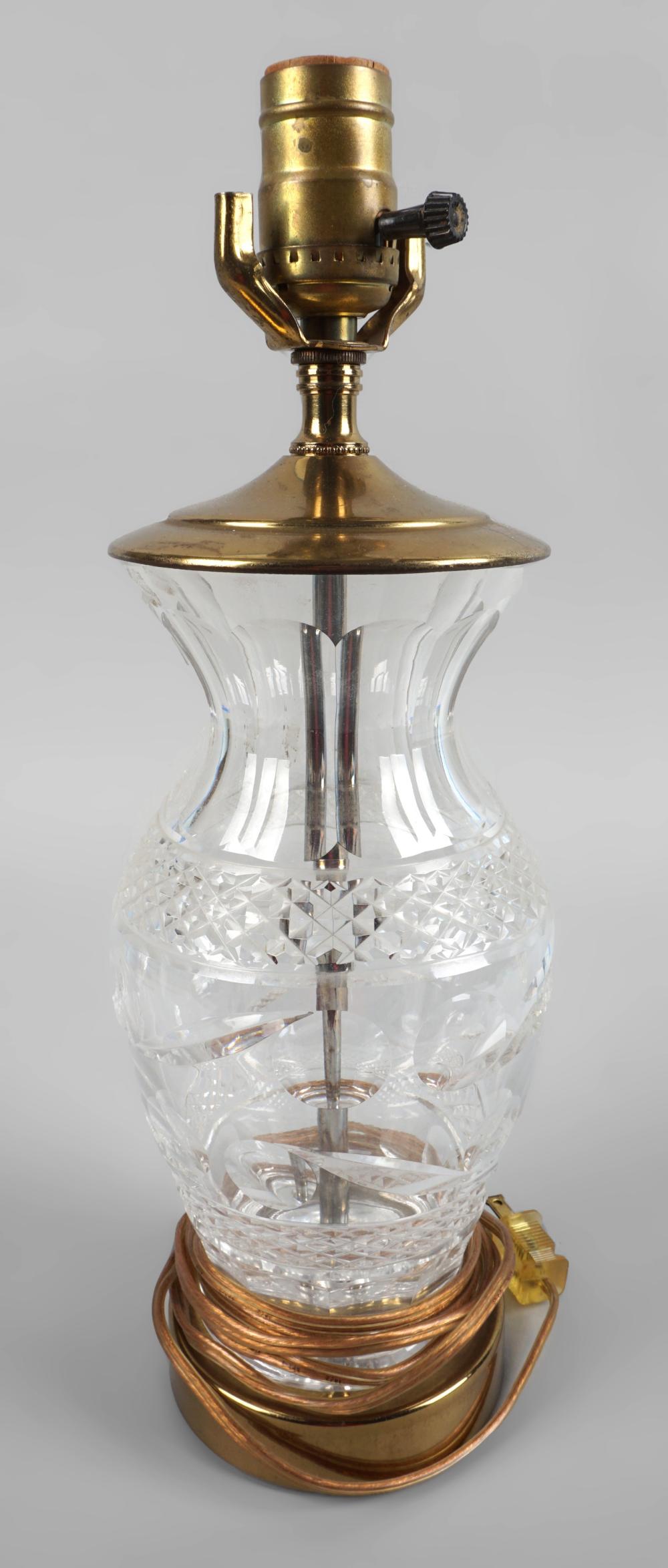 WATERFORD 'KENMARE' CRYSTAL LAMP