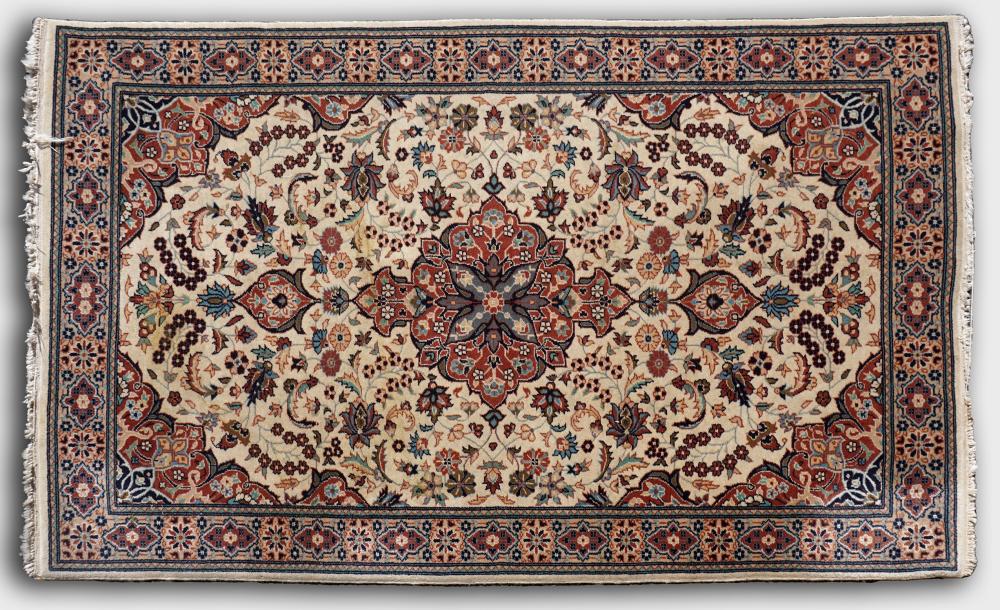 KASHAN HAND KNOTTED WOOL RUNNER 33d24c