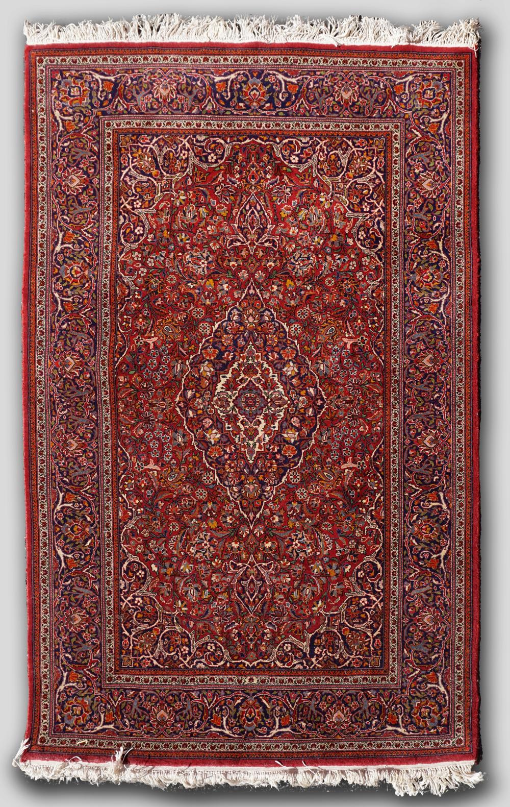 PERSIAN KASHAN HAND KNOTTED WOOL 33d24d