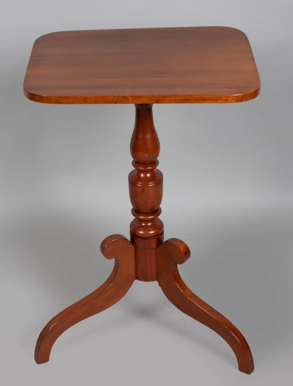 LATE FEDERAL CHERRY CANDLESTAND  33d2d7