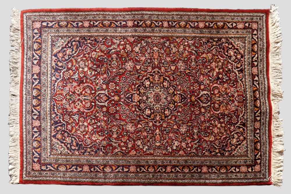 PERSIAN SAROUK HAND KNOTTED WOOL