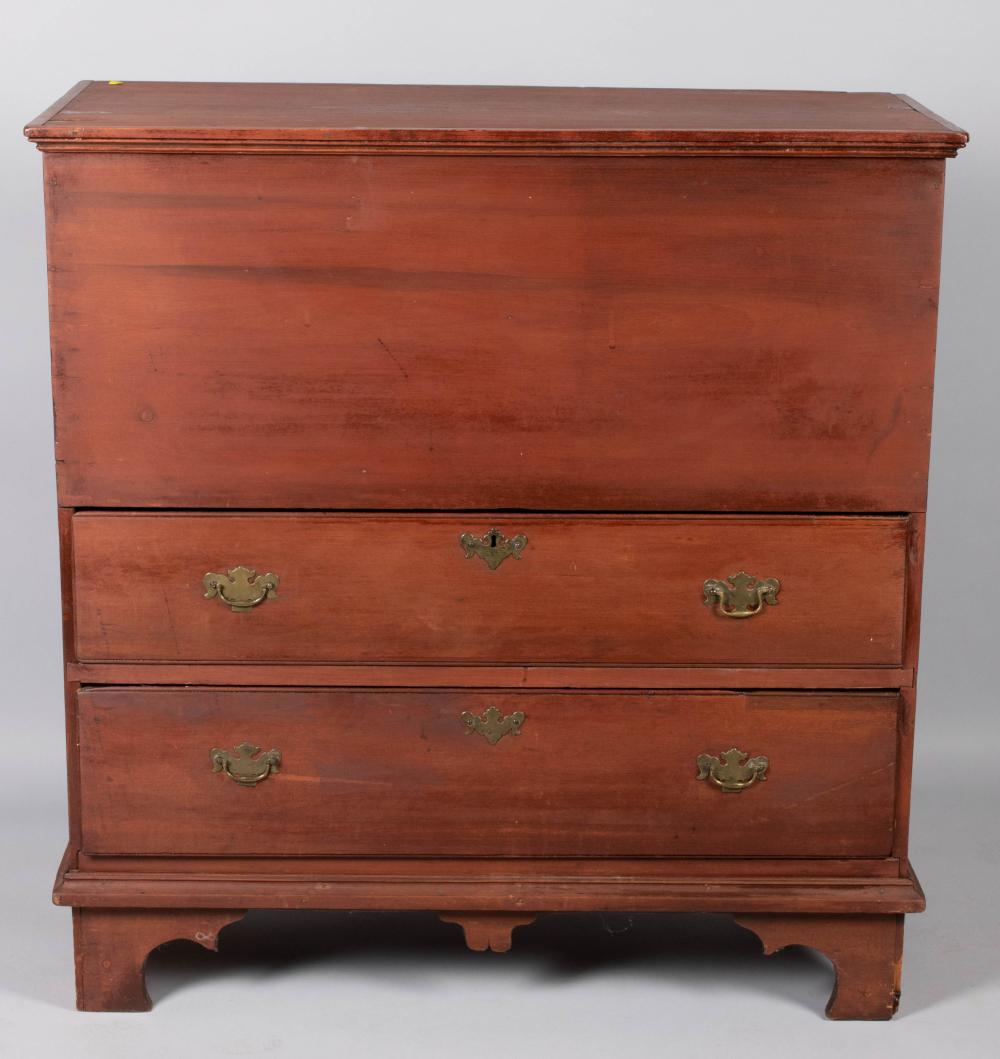 AMERICAN STAINED POPLAR MULE CHEST,