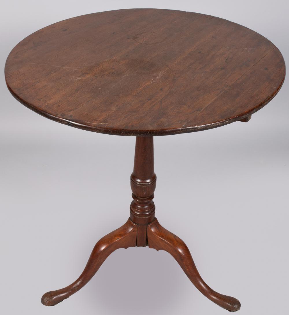 ENGLISH GEORGE II OAK TILT TOP 33d391