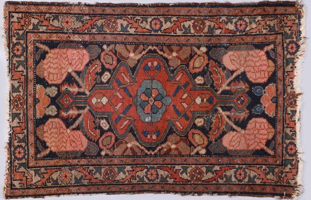 ANTIQUE PERSIAN HAND KNOTTED WOOL 33d3c1