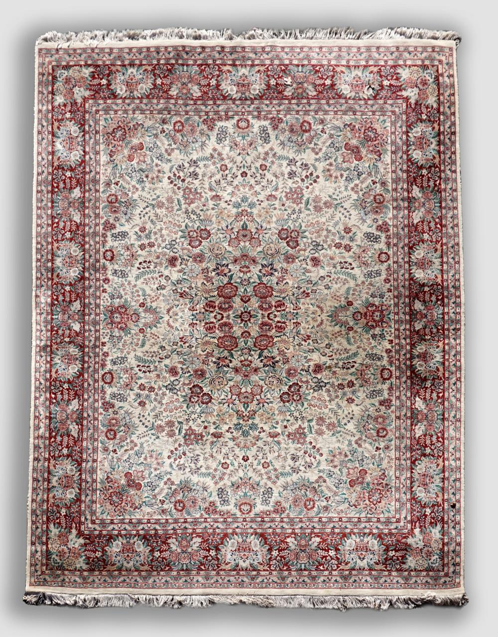 SINO PERSIAN HAND KNOTTED WOOL