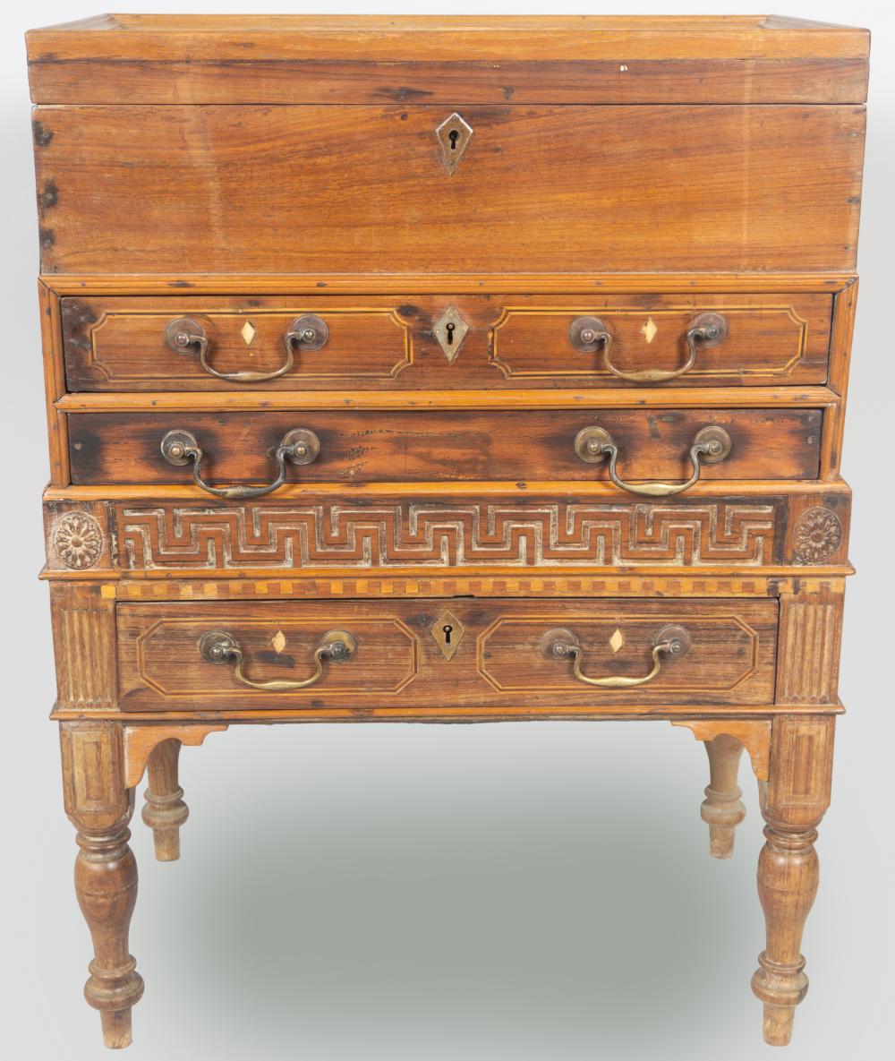 REGENCY ANGLO INDIAN INLAID TEAK 33d3f6