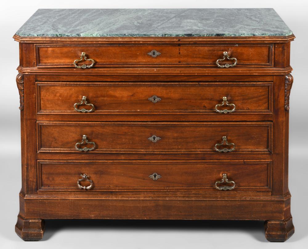 LOUIS PHILIPPE WALNUT COMMODE  33d3ee