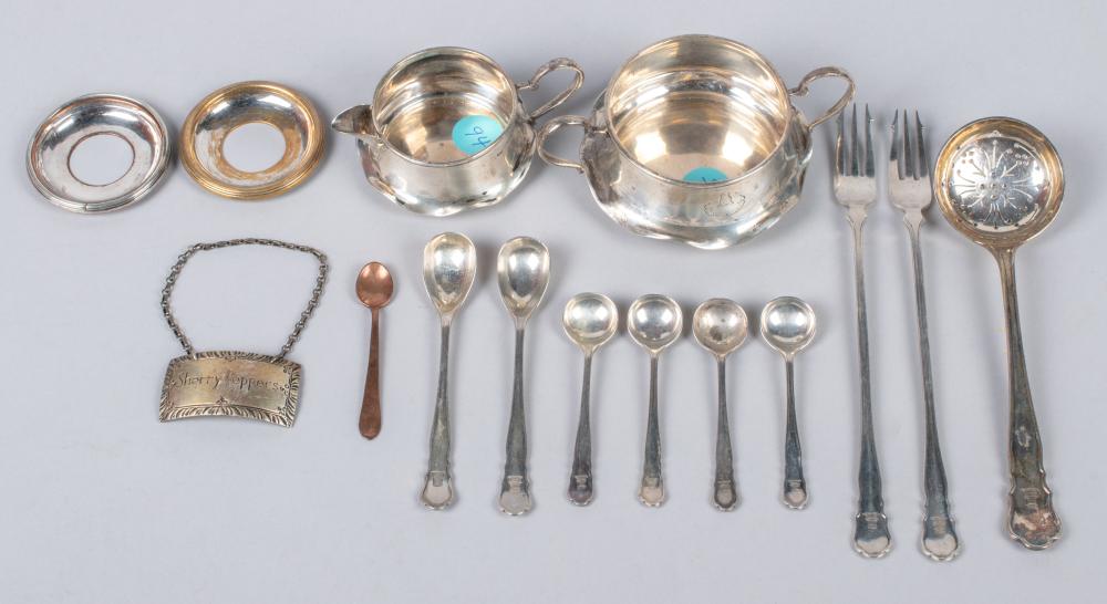 GROUP OF ENGLISH SILVER PIECES
