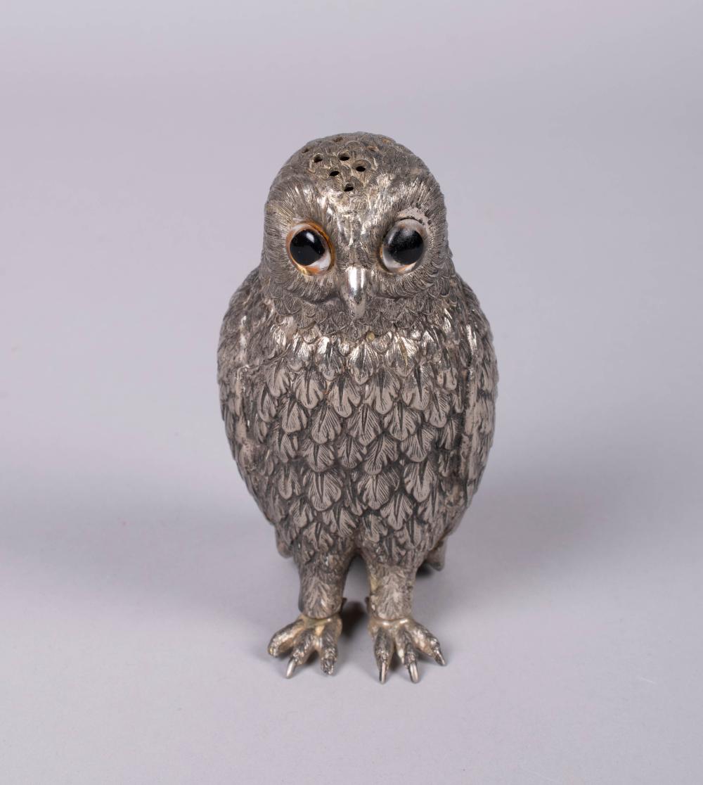CORBELL & CO. SILVERPLATED OWL