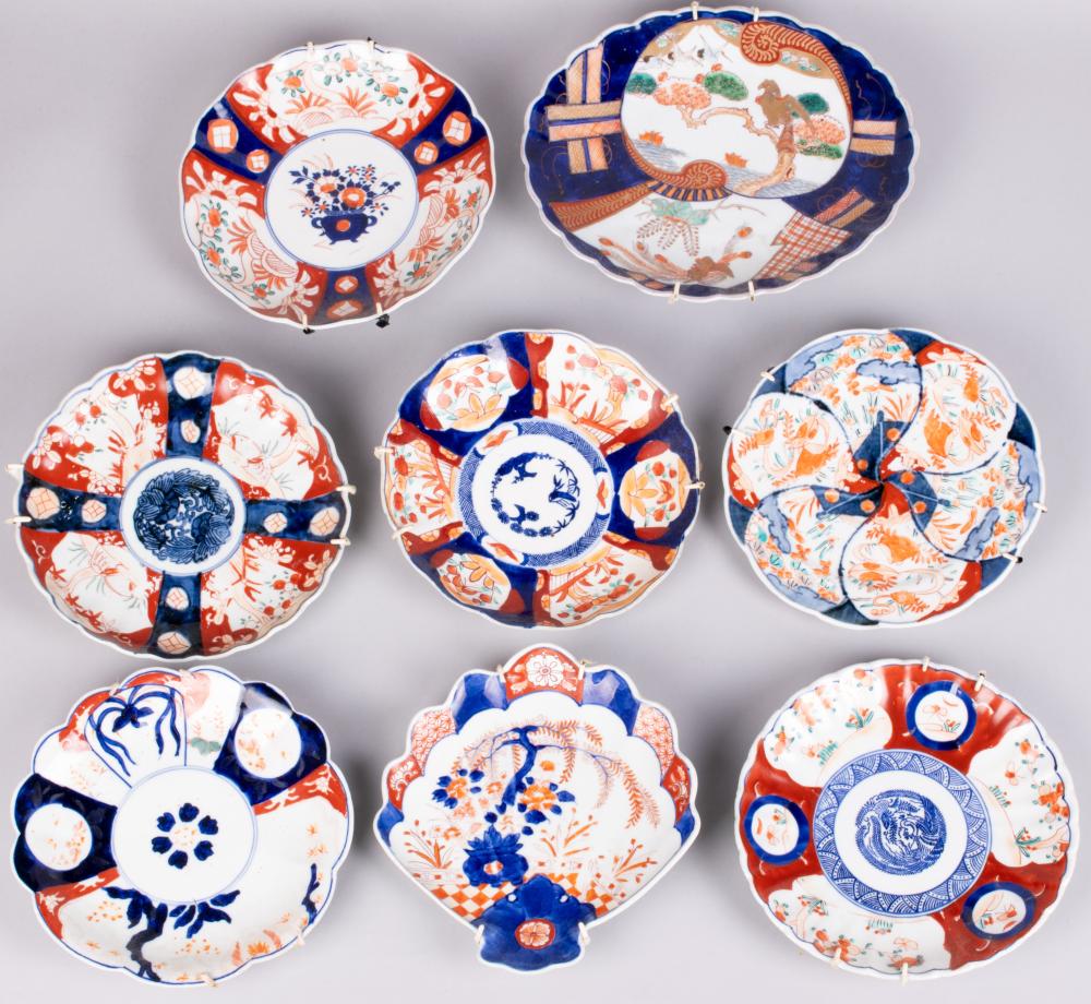 COLLECTION OF EIGHT JAPANESE IMARI 33d43e
