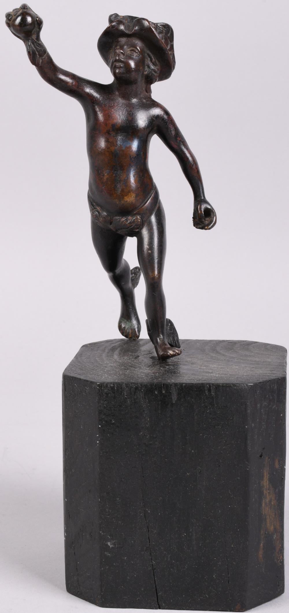 BRONZE FIGURE OF YOUNG MERCURY,