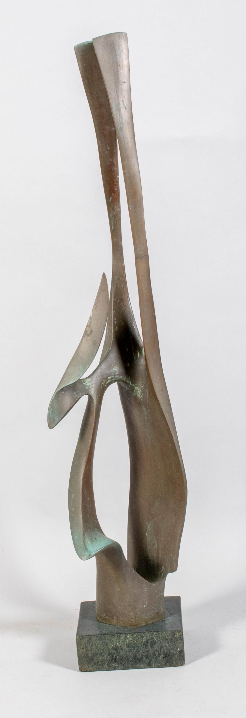 ABSTRACT METAL SCULPTURE, DATED