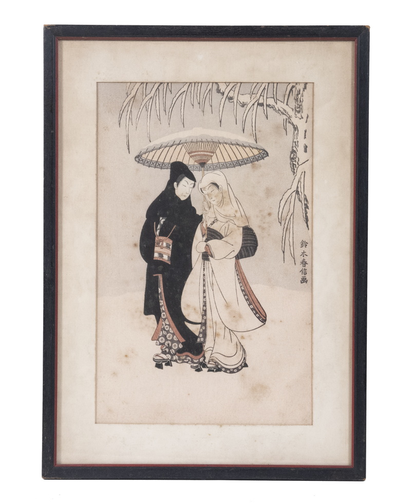 SUZUKI HARUNOBU (JAPAN, 1724-1770) Lovers