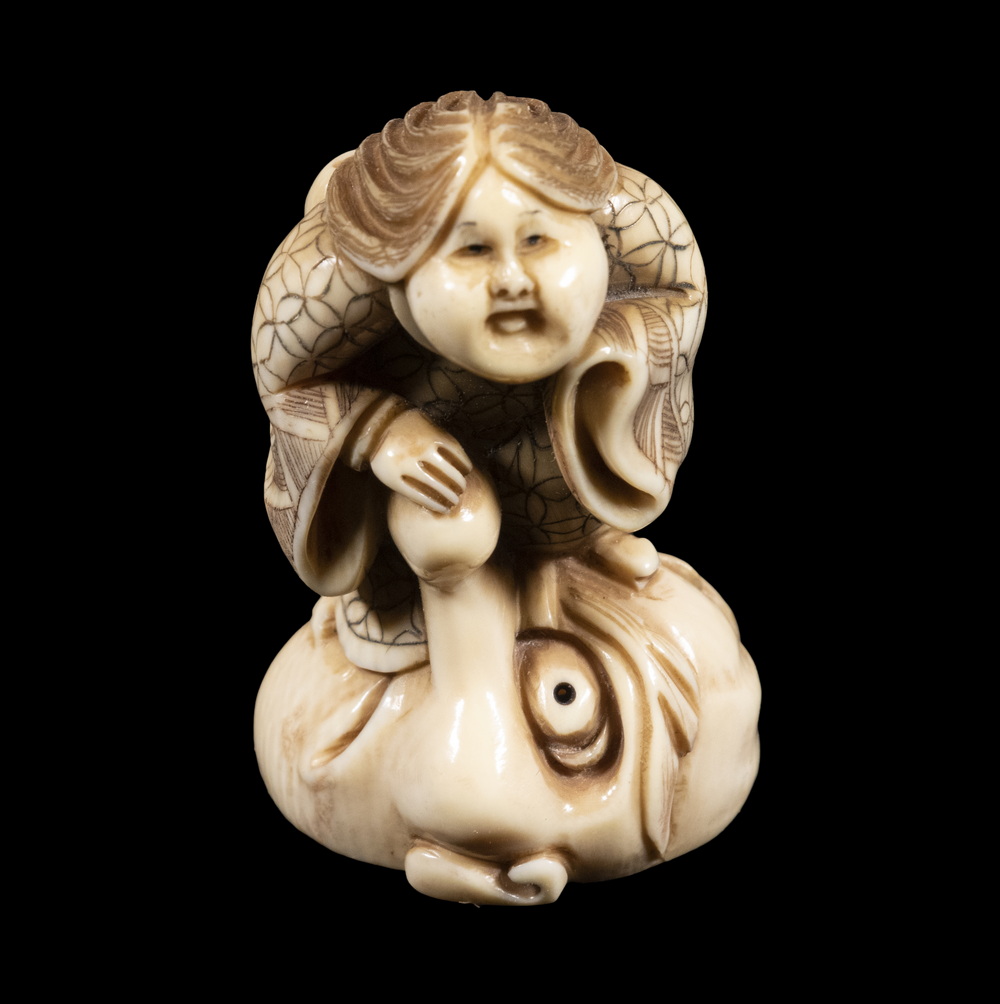 19TH C. JAPANESE IVORY NETSUKE,