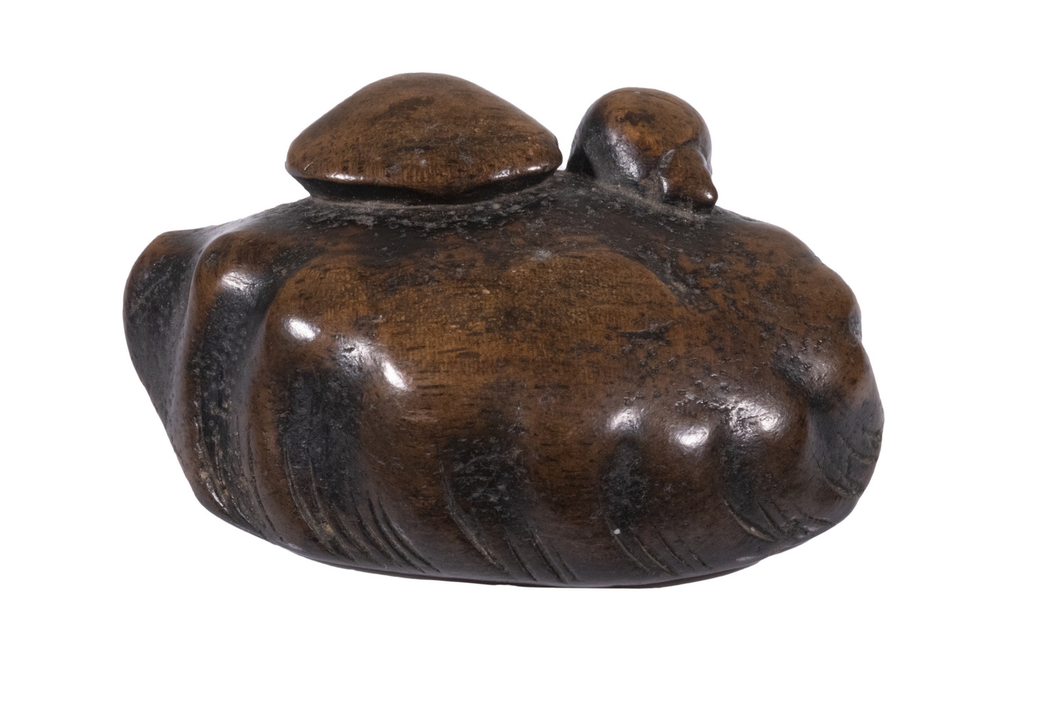 19TH C. JAPANESE HARDWOOD NETSUKE