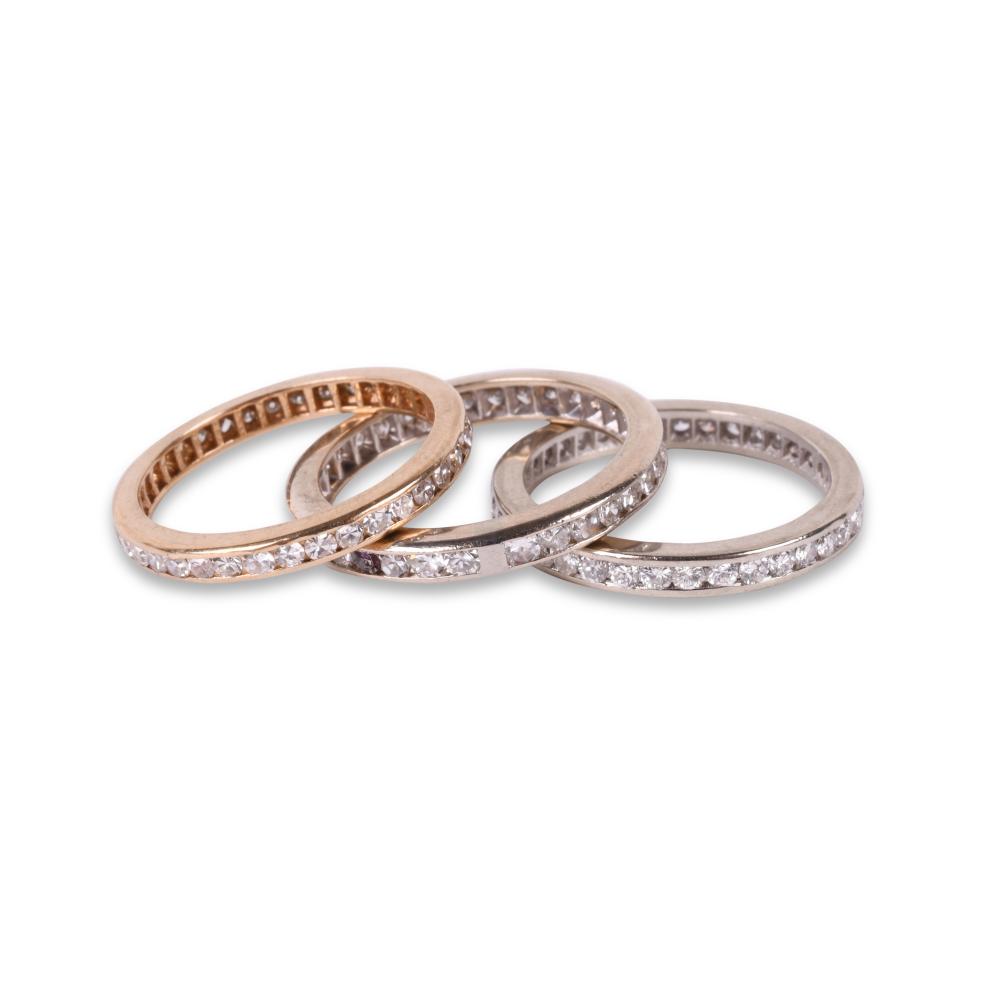 14K GOLD STACKING DIAMOND ETERNITY 33d7bc