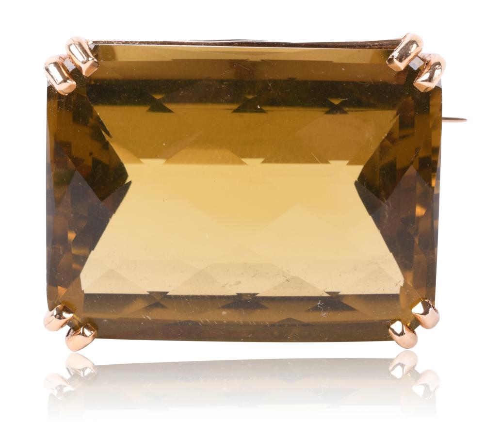 80CT CITRINE AND 14K YELLOW GOLD 33d7b9