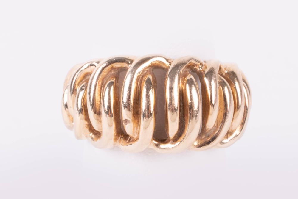 14K YELLOW GOLD INTERWOVEN LOOP 33d803